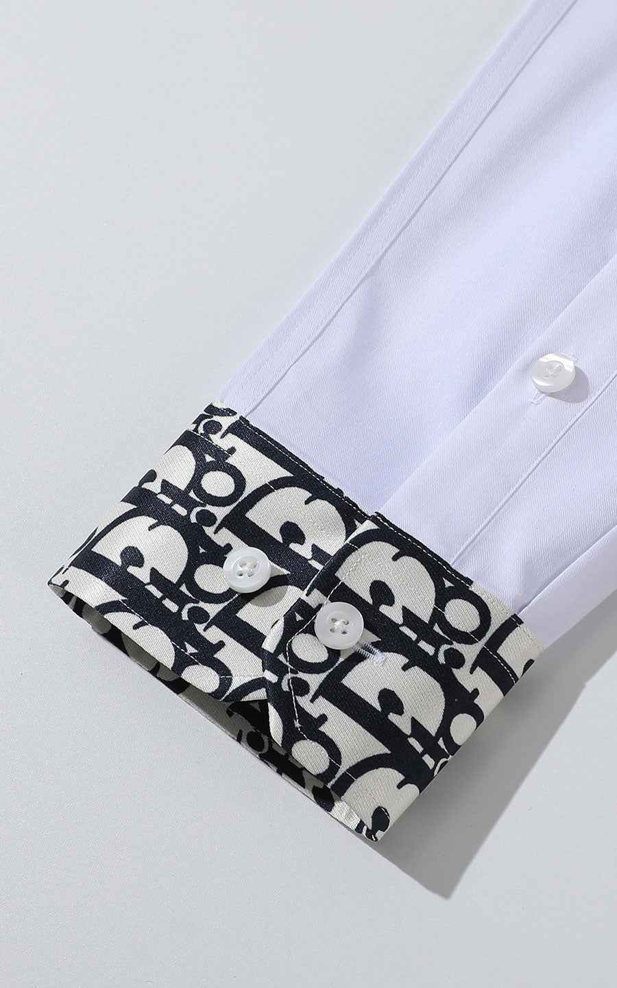 Custom White Shirt with Black Stripes - Tailored Fit