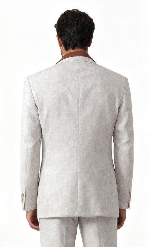 Custom Beige Linen Suits - Tailored Men's Formal Wear