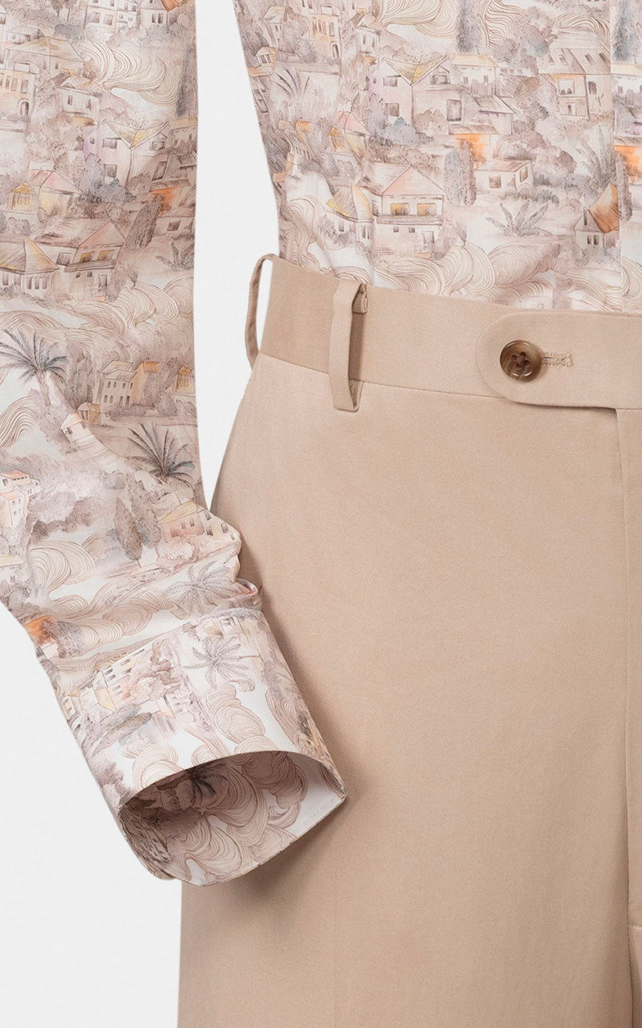 Tailored Khaki Twill Pants - Tailored Suit Pants