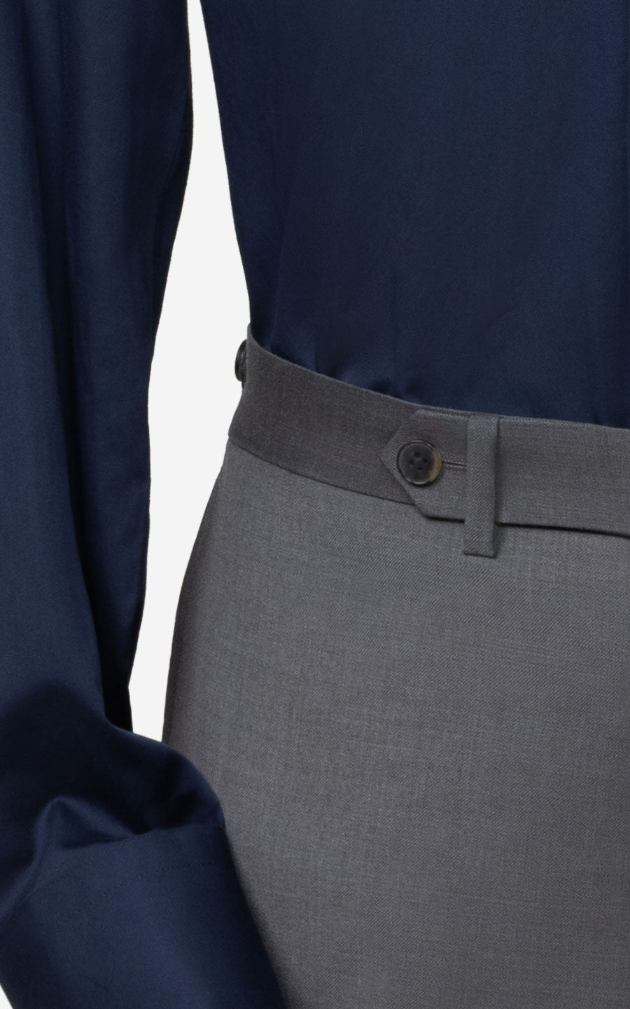 Tailored Mid Grey Pants - Tailored Dress Pants