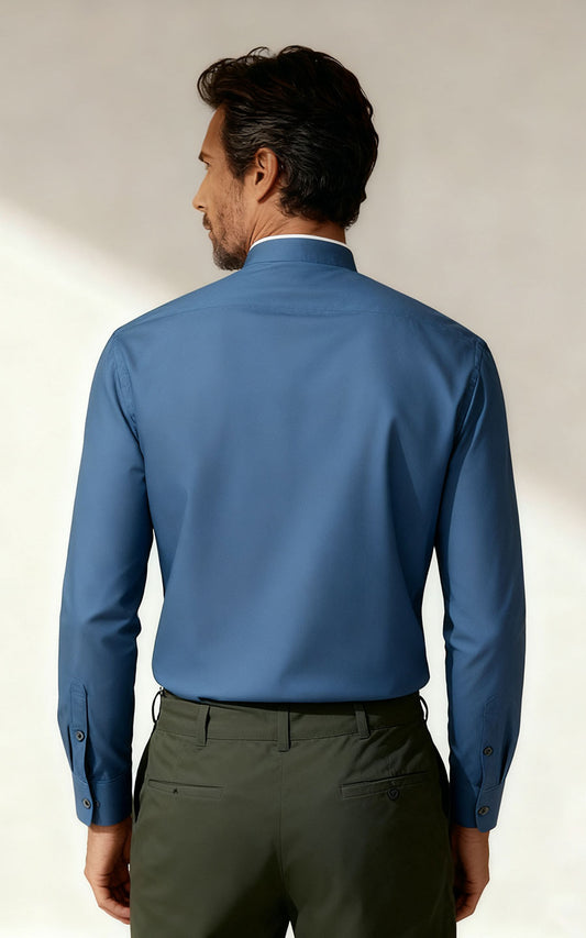 Men's Shirts Linen Casual Shirt - Ukiyo-e Textured Design