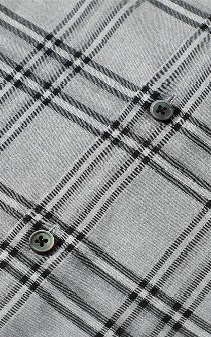Men's Check Shirt Back View - Classic Design WIAI