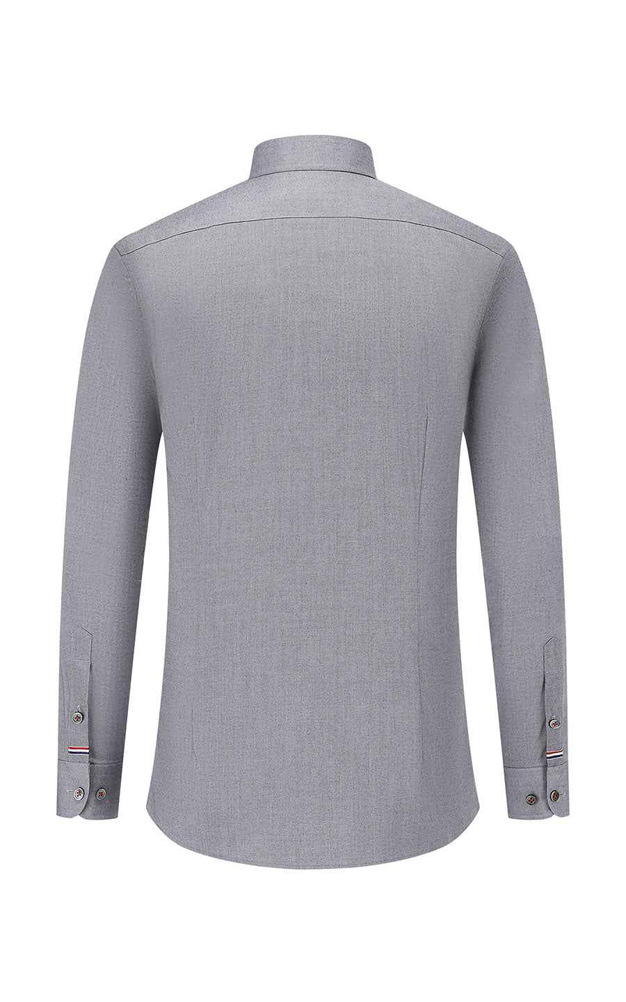 Custom Gray Textured Business Dress Shirt - Tailored Fit