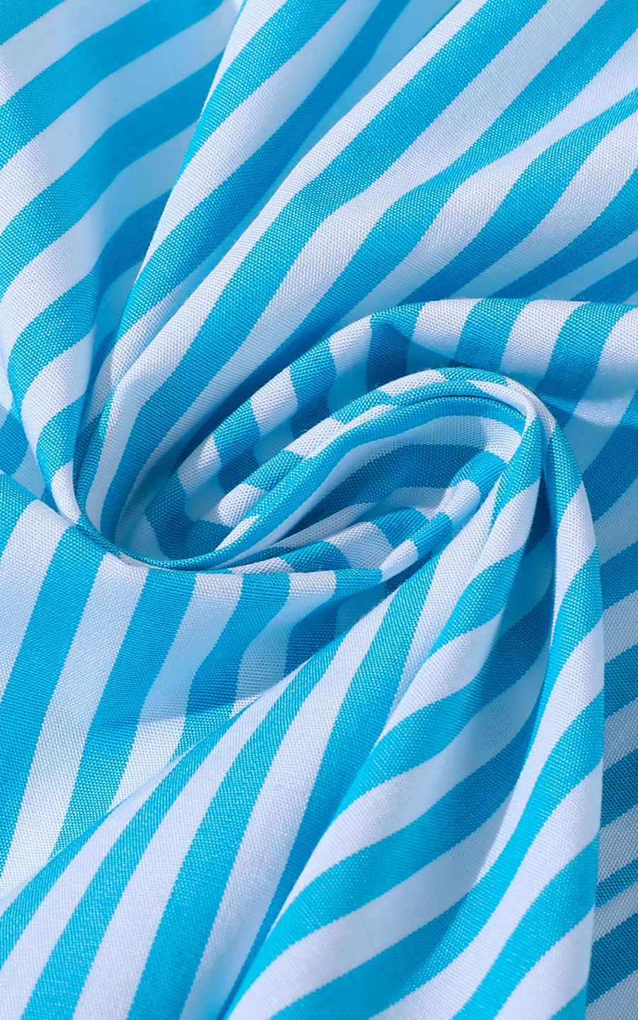 Custom Misty Blue Cotton Dress Shirt - Tailored Fit