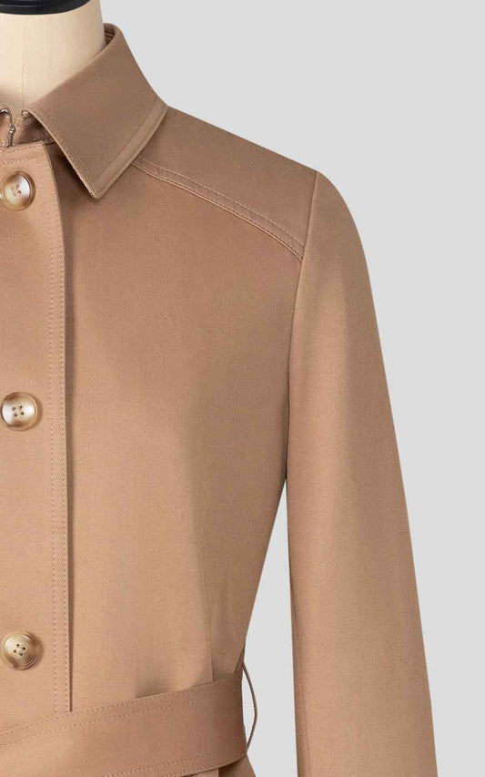Classic Beige Trench Coat - Timeless Elegance