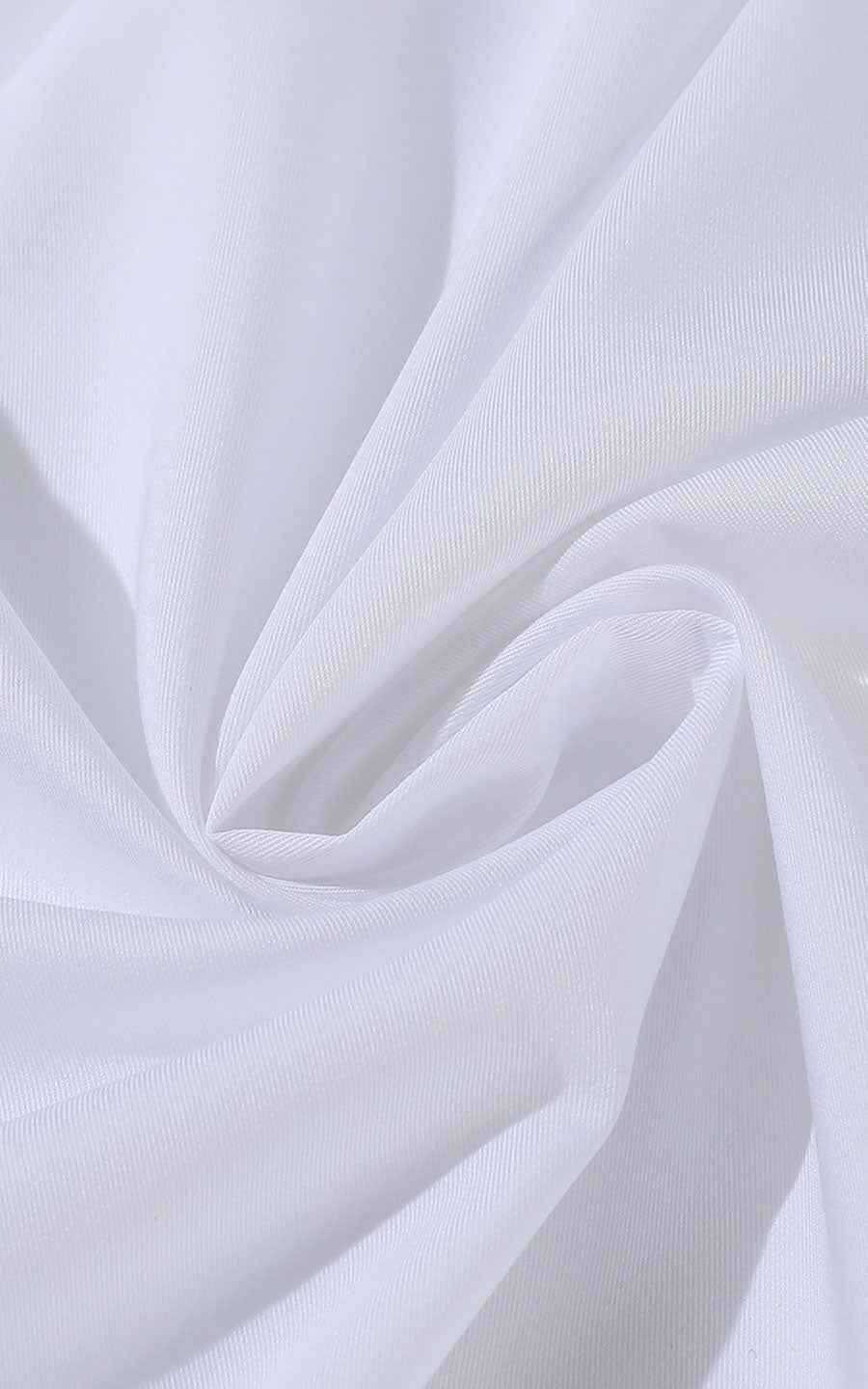 Custom White Dress Shirt - Black Buttons | Men's Tailored