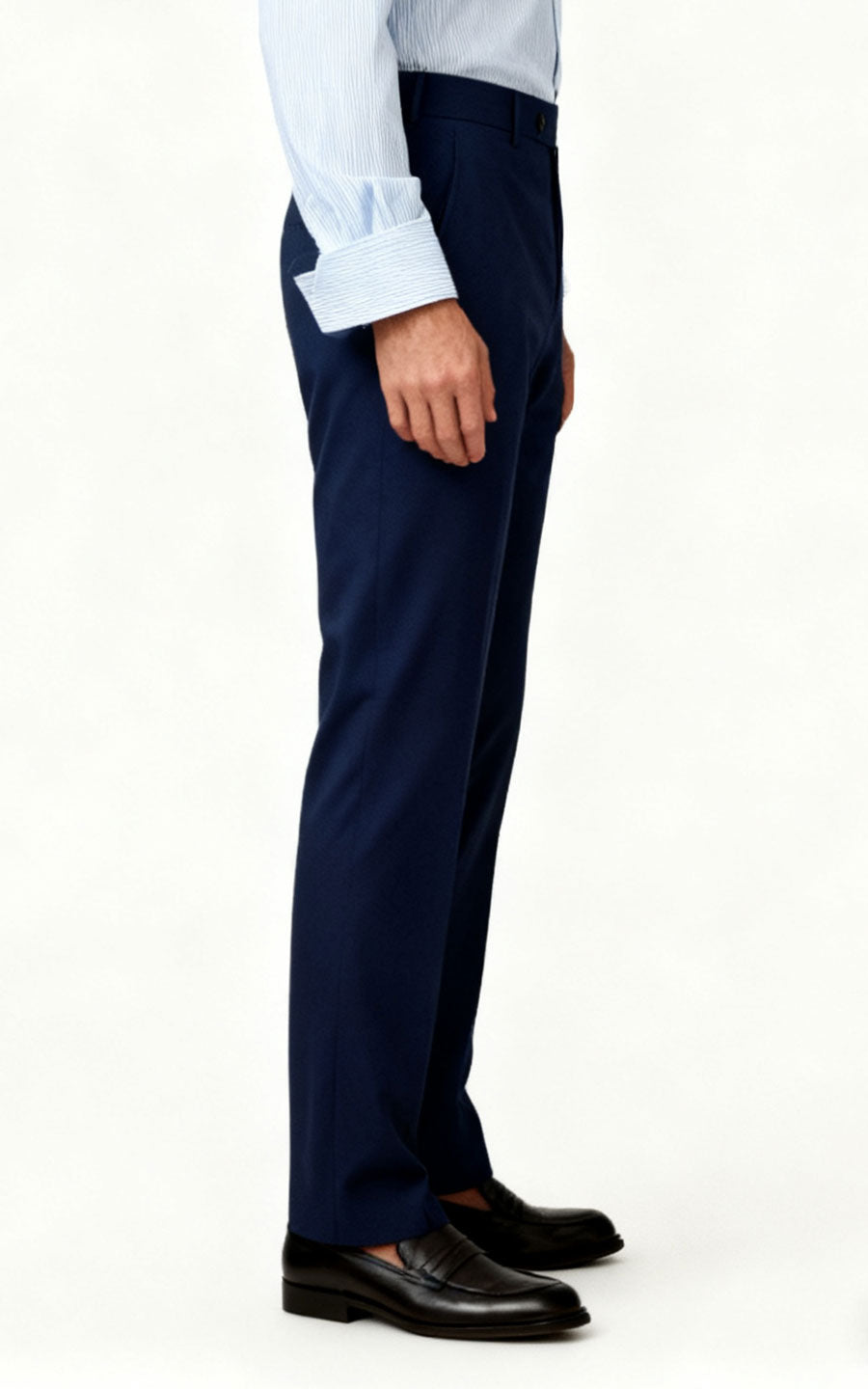 Custom Pants Dark Blue Twill Pants - Tailored Fit
