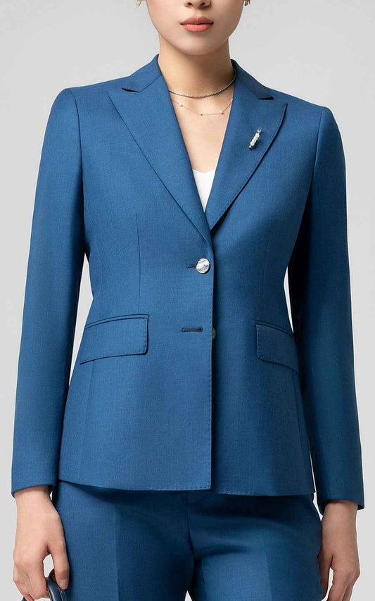 Women's Professional Blue Business Suit Set