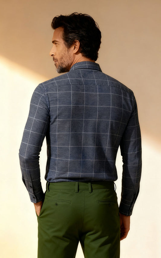 Custom Men's Cotton Flannel Shirt - Personalized Design