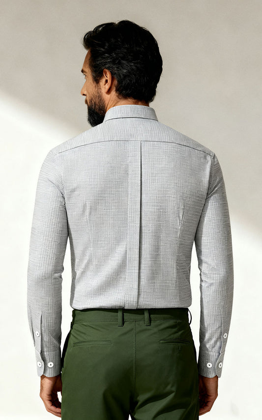 Premium Celadon Glaze Men's Dress Shirt - Custom Fit