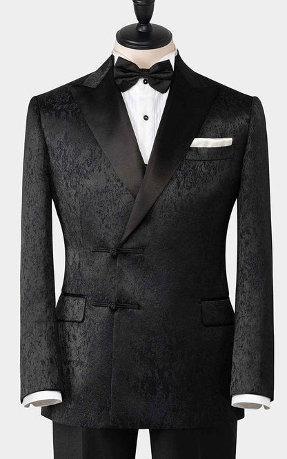 Custom Wool Jacquard Suit Jacket