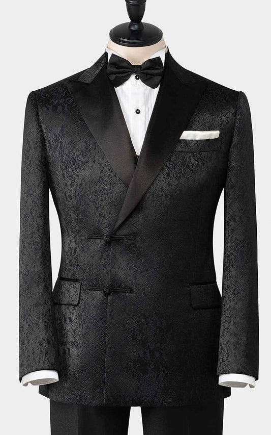 Custom Wool Jacquard Suit Jacket