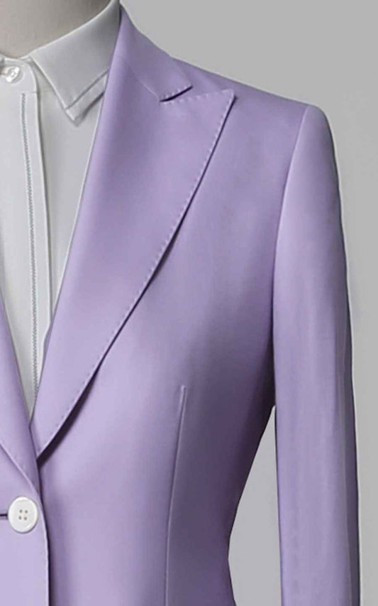 Women's Purple Tailored Blazer - Professional Business Jacket