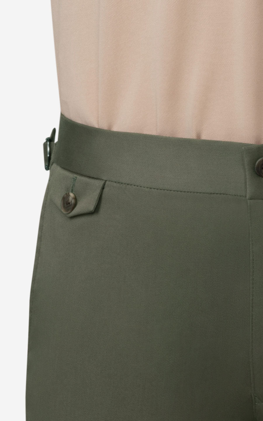 Tailored Forest Green Trousers - Bespoke Suits