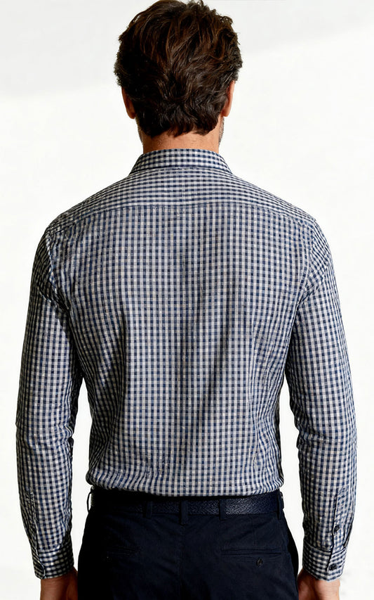 Custom Gray Plaid Shirt - Personalized Online Design