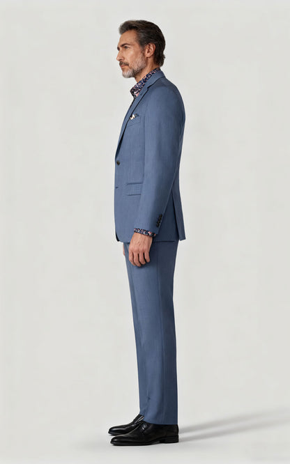 Custom Light Blue Tailored Suit - Made to Measure