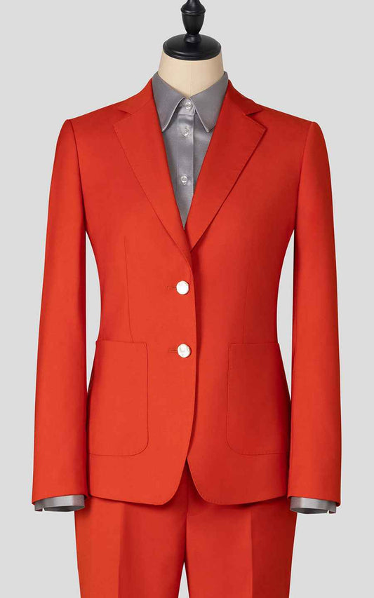 Women's Bold Red Power Suit Set - Statement Blazer