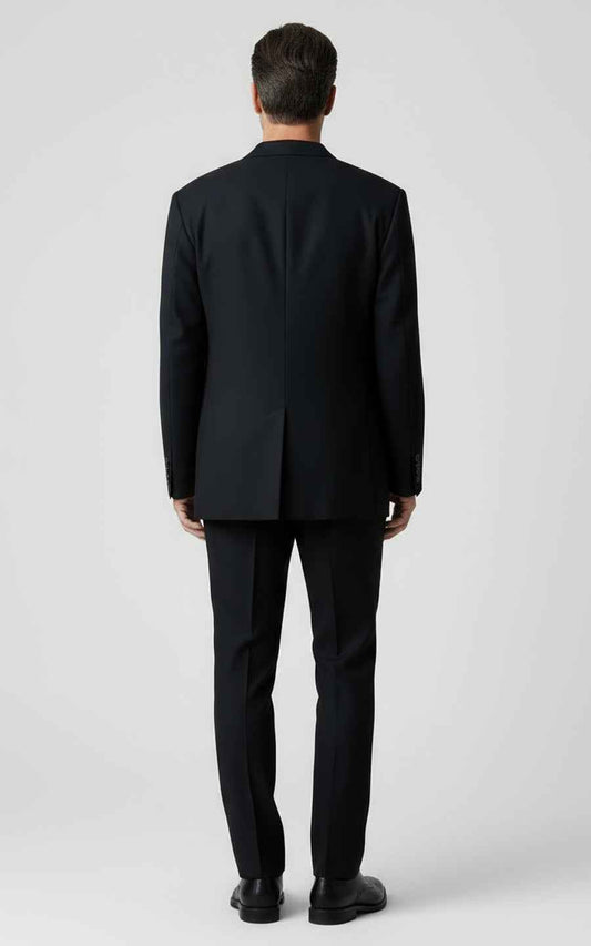 Double Breasted Navy Custom Suit Men Wedding Business Set