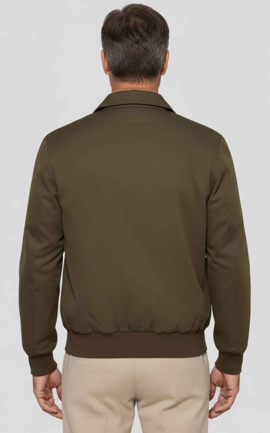 Tailored Green Utility Jacket Men Premium Casual Outerwear