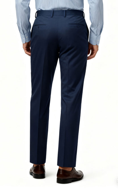 Light Blue Twill Wool Men's Suit Pants - Custom Fit