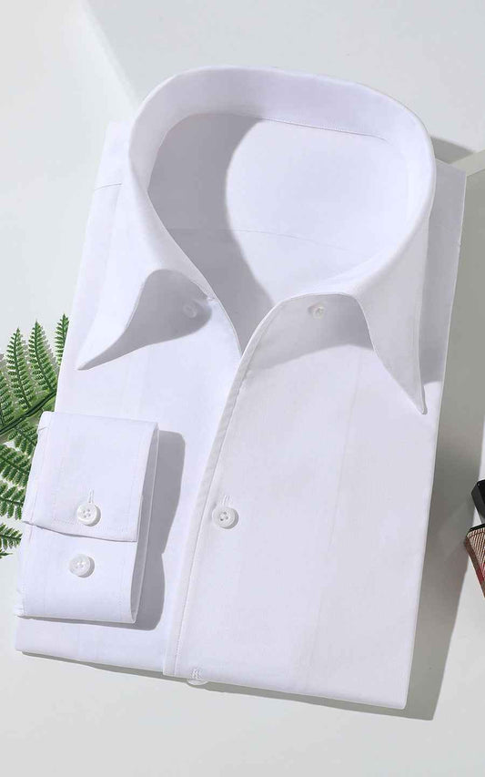 WIAI Custom Pearlescent White Dress Shirt - Tailored Fit