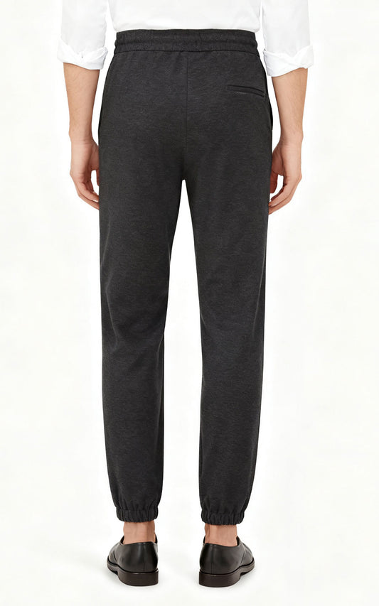 Custom Trousers Dark Grey Tailored Trousers - Premium Fit