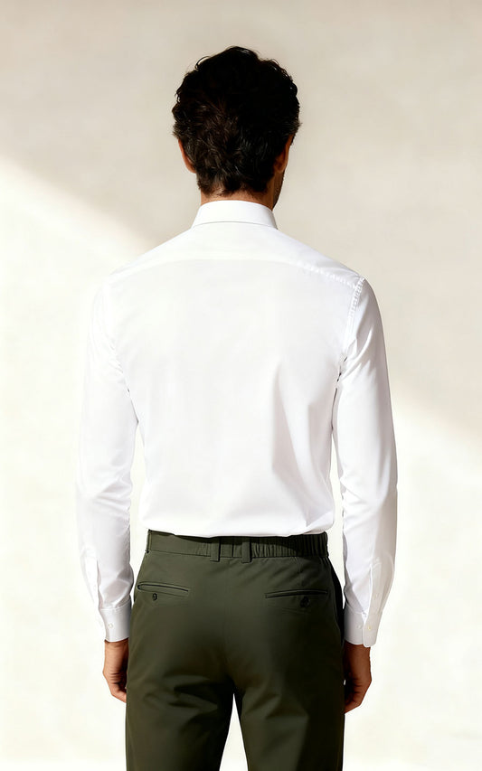 Horse Embroidered White Shirt - Custom Design Premium