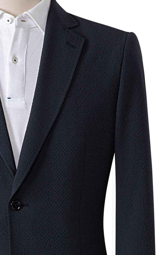 Navy Blue suits custom Wool Suit - Tailored Men's Formal Set