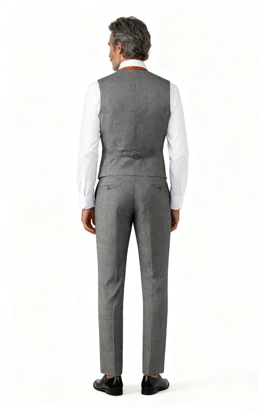 Premium Grey Wool Vest Custom Tailored Online