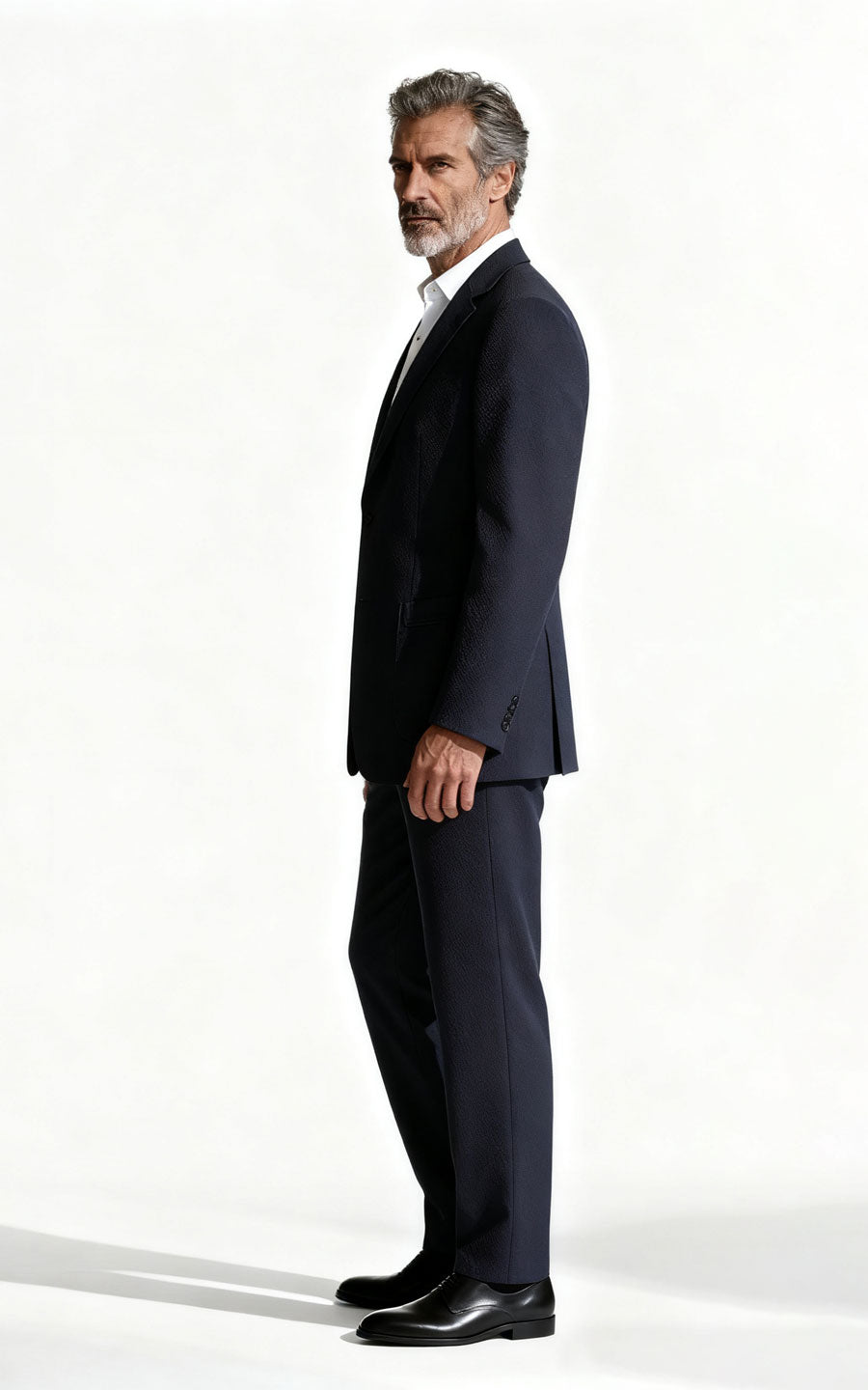 Navy Blue suits custom Wool Suit - Tailored Men's Formal Set