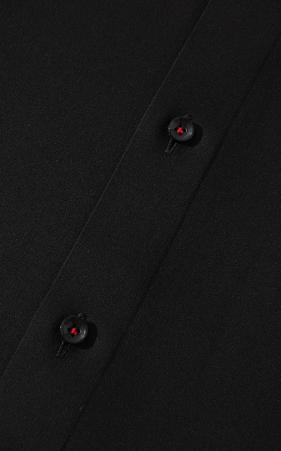Men's black twill shirt - premium tailored dress style