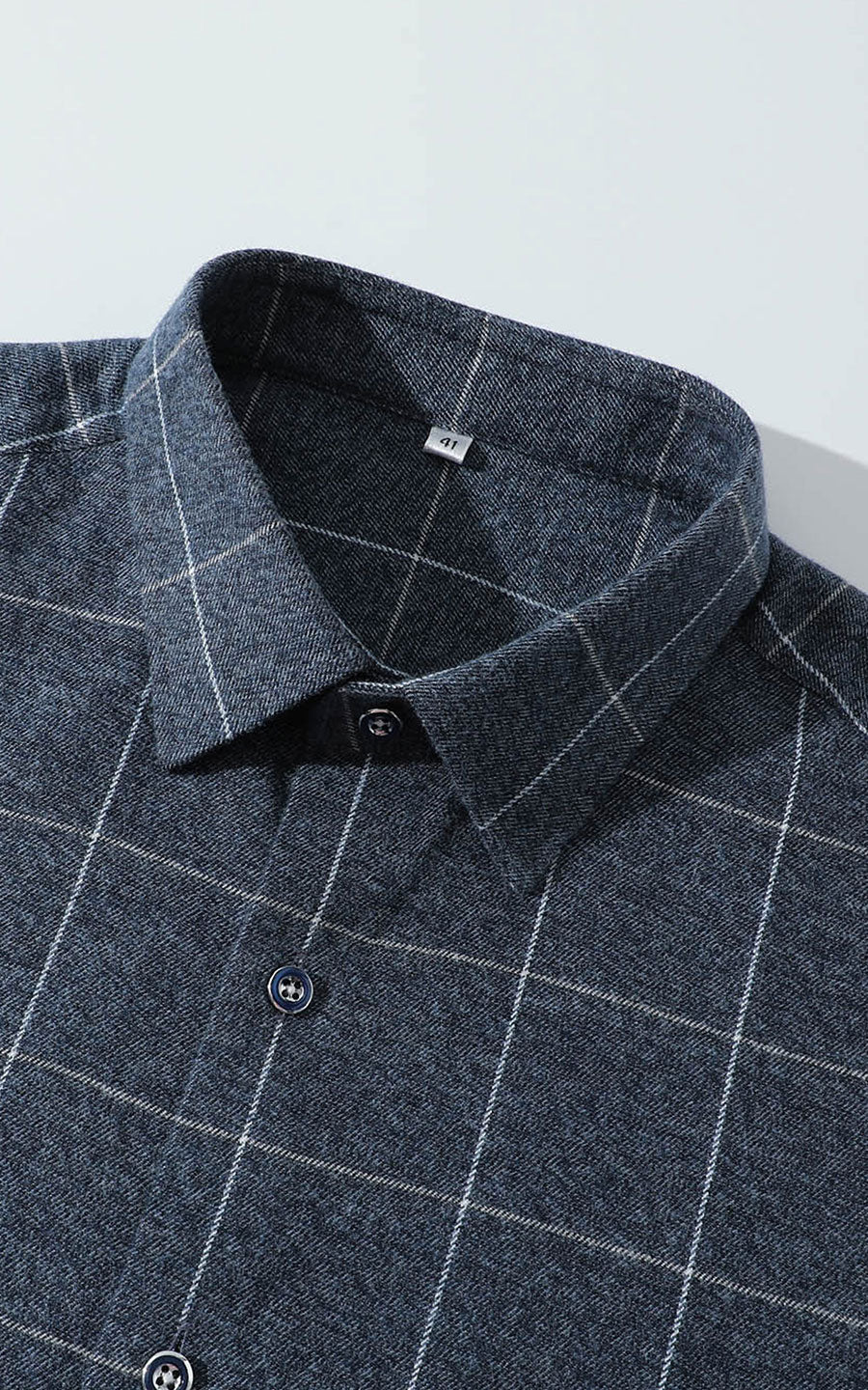 Men's cotton flannel detail - custom bamboo blend