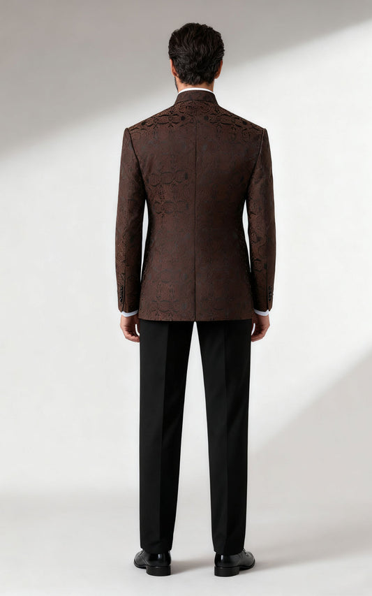 Men's Custom Chinese Dress Suit - Stand-Up Collar Tuxedo