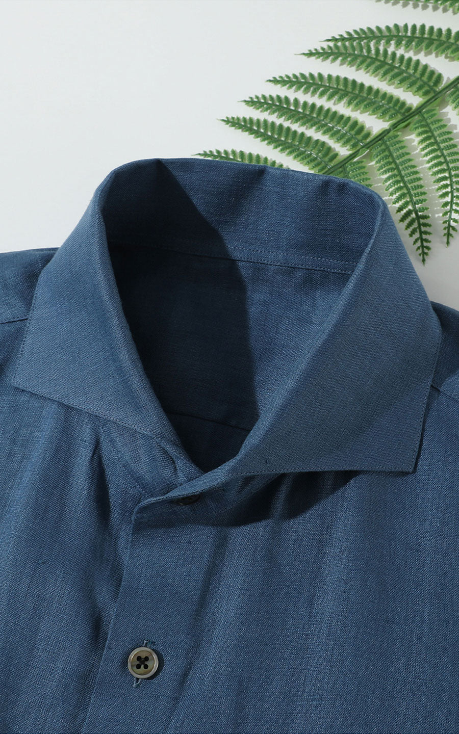 Men's Navy Business Casual Shirt - Professional Look