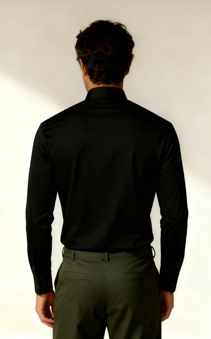 WIFI NYC Black Shirt Gold Embroidery - Premium Cotton