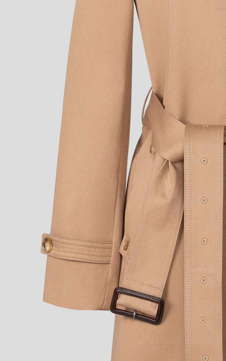 Classic Beige Trench Coat - Timeless Elegance