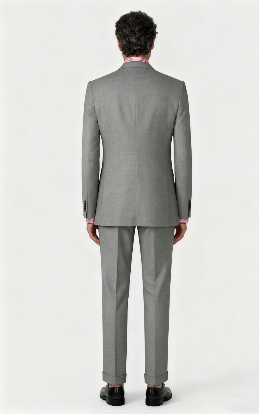 Suits customize Grey Wool Business Suit Set - Tailored Men's Attire