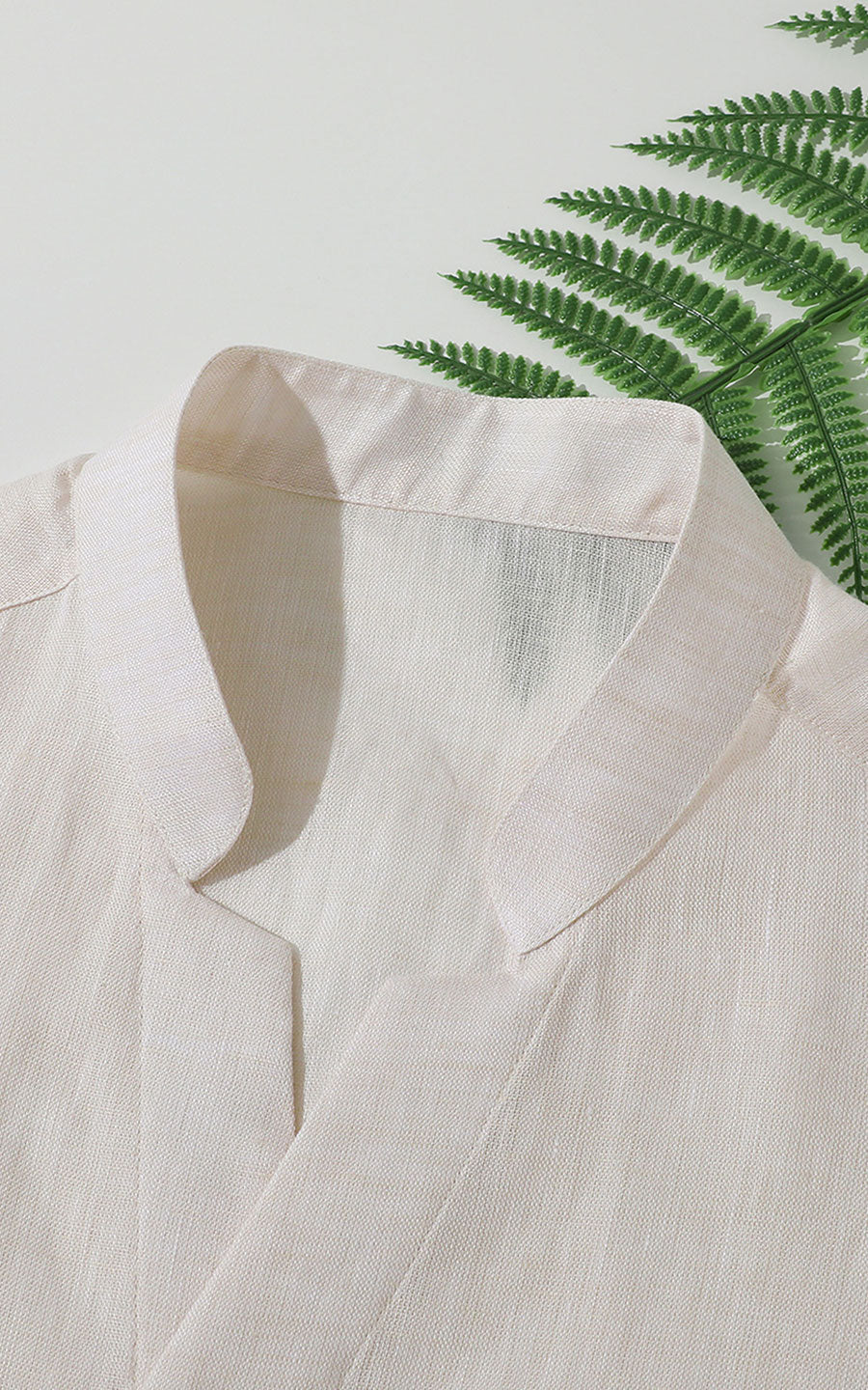 Beige Short Sleeve Shirt - Men's Summer Style WIAI