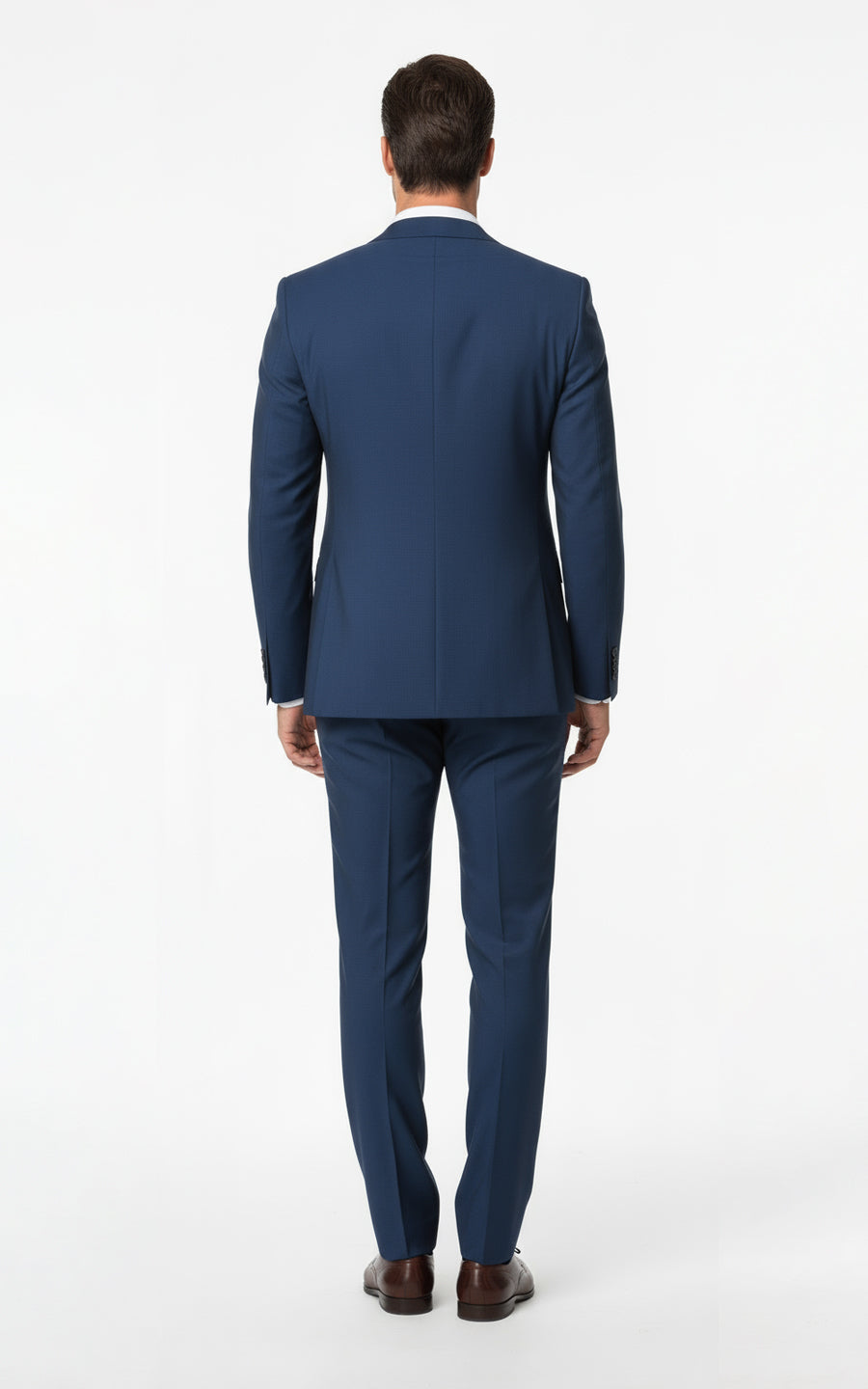 Blue Men's Custom Business Casual Two-Piece Suit Set