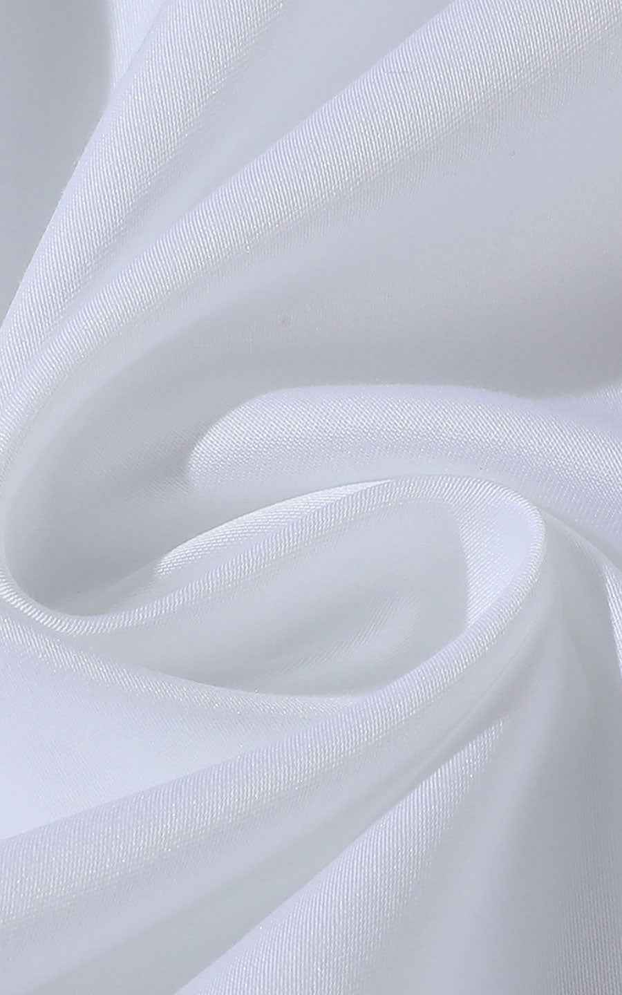 Men's White Bamboo Embroidered Chinese Shirt - Custom Fit