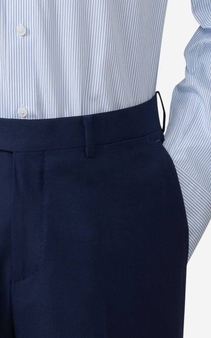 Premium Dark Blue Twill - Custom Pants Fabric Detail