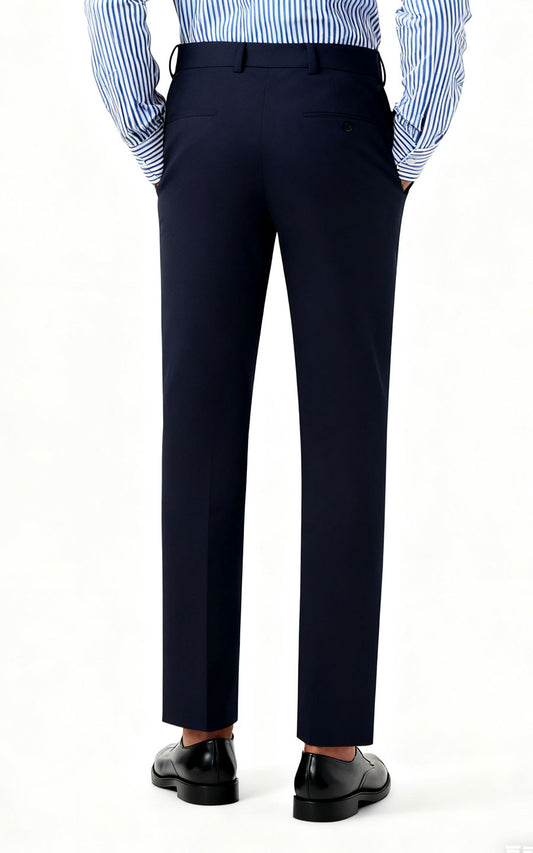 Custom Navy Blue Suit Pants - Tailored Dress Trousers