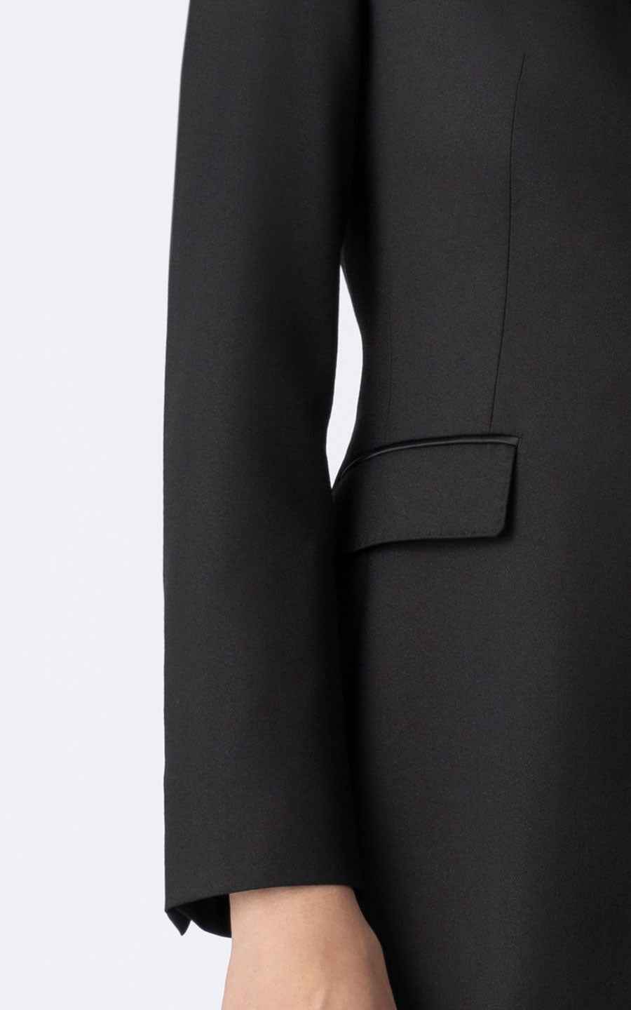 Women's Black Professional Blazer Suit Set