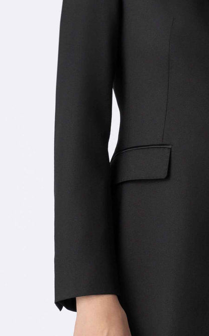 Women's Black Professional Blazer Suit Set
