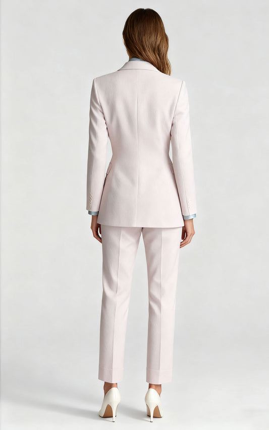 Premium Beige Business Suit - Professional Two-Piece Set
