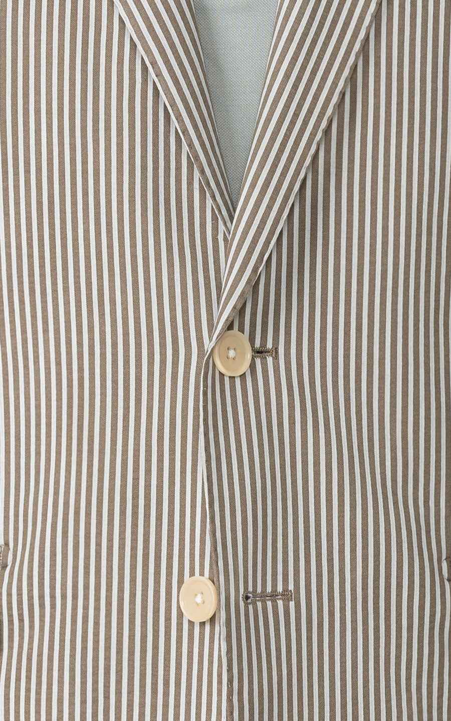 WIAI Brown White Striped Blazer - Premium Casual Jacket