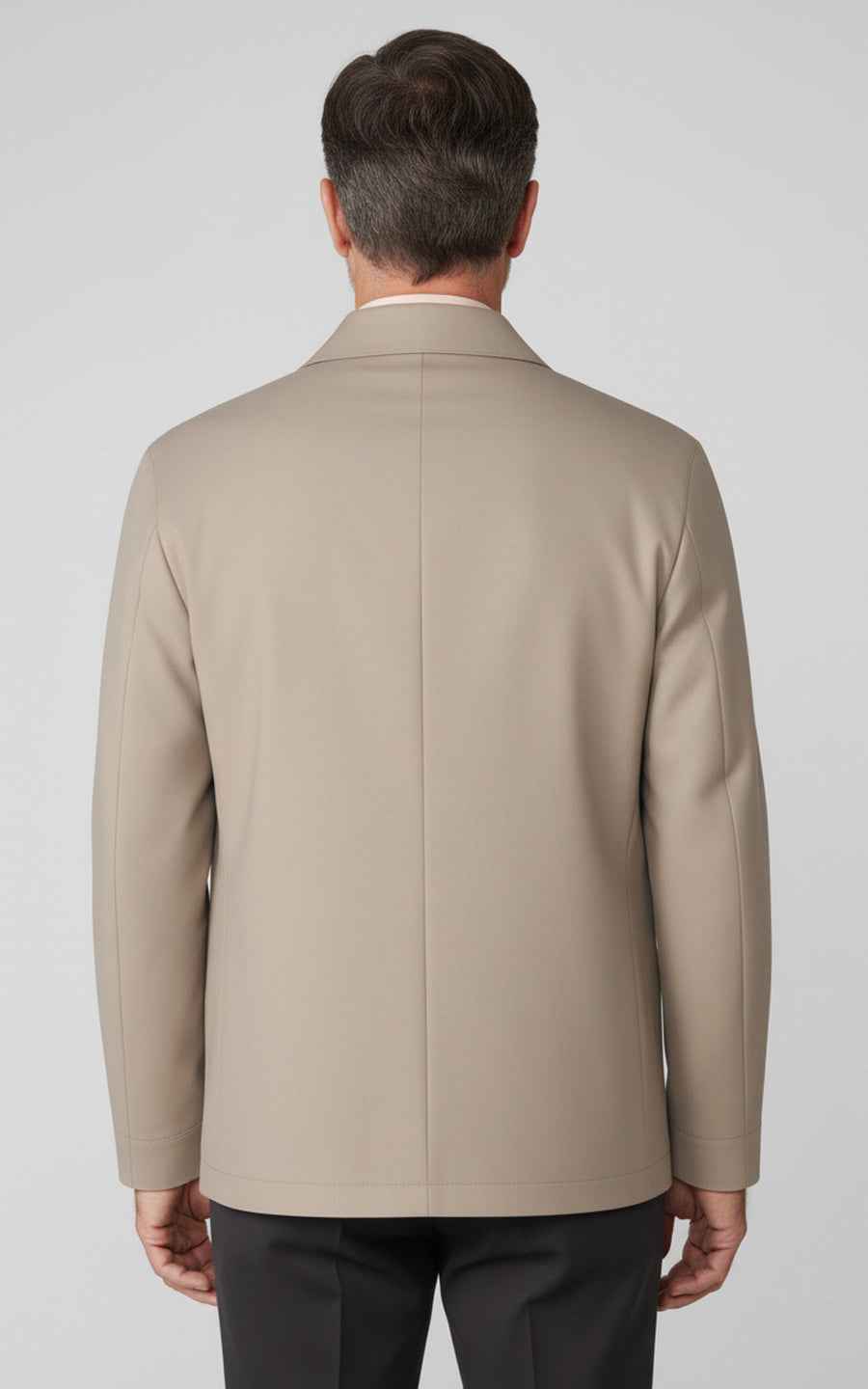 Premium Beige Brown Tailor-Made Men Business Executive Jacket for