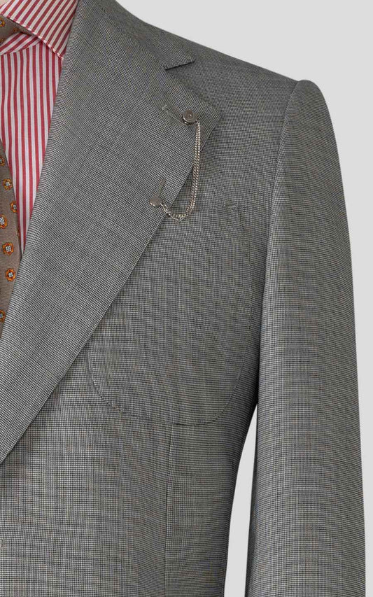 Suits customize Grey Wool Business Suit Set - Tailored Men's Attire