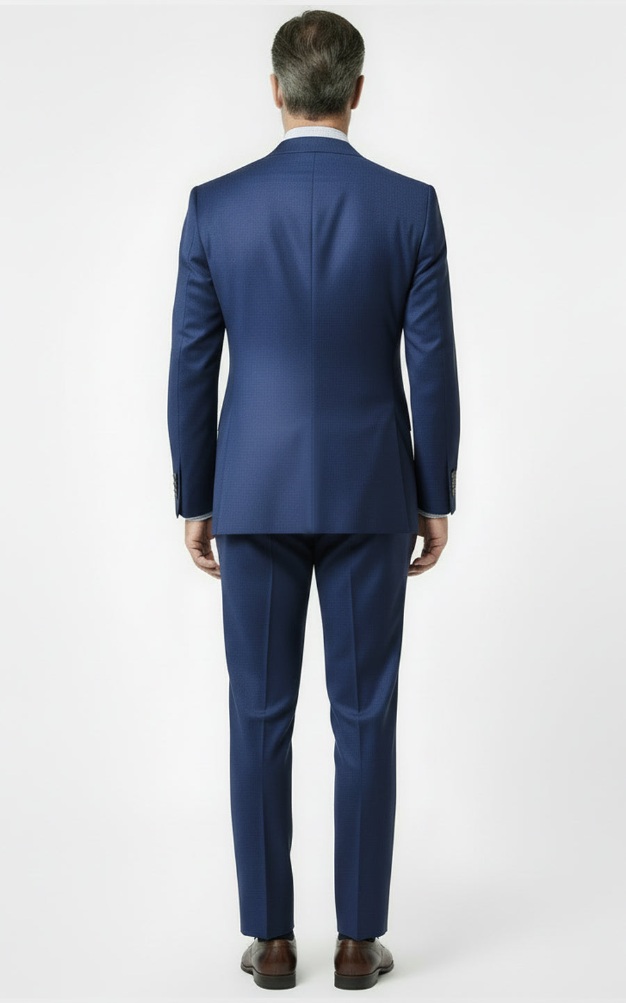 Mens Navy Blue Custom Suits Business Formal Tailored Set