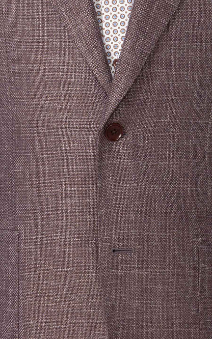 WIAI Brown Plaid Wool Blazer - Custom Men's Suit Jacket